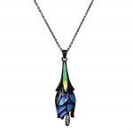 I&scaron;skirtinės svajonių spalvos mėlynos spalvos lotoso karoliai moterims Eleganti&scaron;ki moteri&scaron;ki karoliai, padengti rankų darbo emaliu, moteri&scaron;ki papuo&scaron;alų žavūs karoliai mėlyna