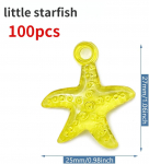 Įvairių spalvų akrilo brangakmenių kri&scaron;tolas paplūdimio tema Sea Star vazos užpildas, vakarėlis, vestuvių dekoras, stalo vazų centras big starfish-30pcs-mixed color