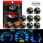 10vnt T3 T4.2 T4.7 LED lemputės 2016 SMD automobilio salono prietaisų lemputė automatinio prietaisų skydelio indikatorius &scaron;viesiai balta mėlyna raudona geltona žalia 12V T4.2