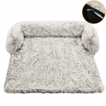 &Scaron;unų lovos sofa dideliems &scaron;unims Naminių gyvūnų sofos kilimėlis &Scaron;iltas lizdas Veislys Mink&scaron;tas naminių kačių &scaron;uniuko pagalvėlė Ilga pliu&scaron;inė antklodė sofos užvalkalas L ruda