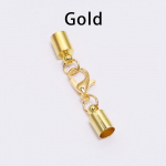 10 vienetų / partijoje Odinės virvelės Apyrankės Omarai Užsegimai Kabliukai 3 4 5 6 8 10 mm Suspausti galiukų dangteliai Jungtys papuo&scaron;alams. 8mm