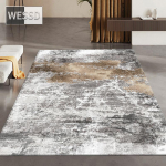 Modernus pilkas abstraktus kilimas svetainei ir koridoriui 160x200cm 1pcs