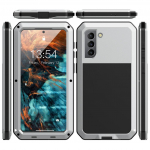 Skirtas &bdquo;Samsung Galaxy S21 Ultra/S21 Plus&ldquo; dėklui, aliuminio metaliniam dėklui, originaliam smūgiams atspariam kritimui, sunkioms apkrovoms apsaugai &bdquo;Doom Armor&ldquo;, skirta S21