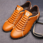 Vyri&scaron;ki laisvalaikio batai Brock Oxford Retro odos vyri&scaron;ki oficialūs batai 2024 m. pavasaris ir ruduo Nauji vyri&scaron;ki vyri&scaron;ki batai 40 geltona