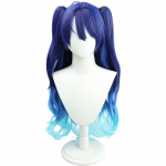 Anime Amamiya Kokoro Cosplay Perukas Mėlynas Gradientas Mi&scaron;rus Kuodas Ilgi Sintetiniai Plaukai Helovino Karnavalo Vakarėlis Vaidmenų Žaidimas One Size mėlyna