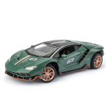 1/24 mastelio LP770 sportinis lenktyninis metalinis modelis, liejamas automobilis, traukiamos transporto priemonės su lengvu ir garsu žaisliniais automobiliais vaikams nuo 3 metų 1/24-21x9.5x5.1cm žalia