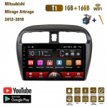 9 colių automobilio radijas Carplay, skirtas Mitsubishi Mirage Attrage 2012-2018 Automobilių multimedijos vaizdo grotuvas GPS navigacija WIFI 2+32GB