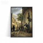 Ignatius Joseph Van Regenporter Meno spaudinys Plakatas Jano Steeno sūnaus mainai alaus vyno aliejinė tapyba 21cm&times;30cm NoFrame