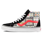 Vans Sk8-Hi Reissue Marokiečių plytelių languotas - Oranžinės spalvos Unisex sportbačiai Daugiaspalviai Juodi VN0A4BV8687 36.5