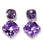 POMOiii Kilmingi nuotakos auskarai vestuvėms Geometriniai violetiniai kubiniai cirkoniai Auk&scaron;tos kokybės eleganti&scaron;ki moteri&scaron;ki aksesuarai nauji papuo&scaron;alai violetinė