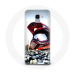 Coque pour Samsung Galaxy A8 2018 Casque MotoCross