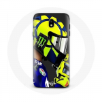 Coque pour Samsung Galaxy J7 2017 Valentino Rossi Pilote de vitesse champion du monde Motogp