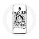 Coque pour Samsung Galaxy J5 2017 One Piece Manga affiche de recherche Blanche