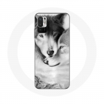 Coque pour Xiaomi Poco M3 Pro Loup Duo animaux