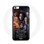 Coque pour Iphone 5 Game of Thrones Saison 8 Le Tr&ocirc;ne de Fer L'affiche de L'&eacute;quipage Logo Aigle Gris