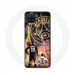 Coque pour Samsung Galaxy A22 4G PSG Neymar et Mbapp&eacute; Joyeux no&euml;l