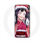 Coque pour Samsung Galaxy S6 Anime Demon Slayer Kamado Nezuko Le jour de No&euml;l 2023
