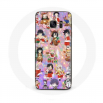 Coque pour Samsung Galaxy S7 Demon slayer merry christmas affiche le cadeau de no&euml;l