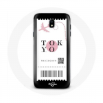 Coque pour Samsung Galaxy S5 Billet d'avion Tokyo Japon