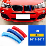 ///M spalvos priekinių grotelių įdėklas Apdailos juostelės grotelių dangtis BMW F25 X3 F26 X4 2011-2017 G01 G02 2018- Automobilių priedai A for X3 X4 2011-17