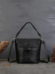 Johnature Moteri&scaron;kas krep&scaron;ys Vintage Bucket Bag Natūralios odos universali rankinė I&scaron;skirtiniai pečių krep&scaron;iai