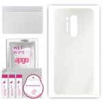 apgo MATTE Protective Skin Sticker for the back compatible with OnePlus 8 Pro, Wrap Film, Hydrogel Film, Flexible, Soft TPU with positioning layer eas