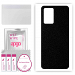 apgo Protective Skin Sticker for the back compatible with ZTE Blade V40 Smart, Wrap Film, Foil, Vinyl - Pattern Matte Black