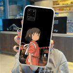 Studio Ghibli Spirited Away She telefono dėklas, skirtas Samsung Galaxy S10 S21 S22 Plus Ultra A91 A51 A21S A12 skaidrus telefono dangtelis Galaxy S30
