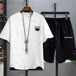 Vasaros vyri&scaron;kų mados margintų mar&scaron;kinėlių &scaron;ortų rinkinys 6XL