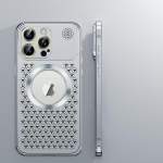 Metalinis au&scaron;inamas aromaterapijos telefono dėklas, skirtas IPhoen 12 13 14 15 Pro Max Plus objektyvo apsaugai telefono dėklas tu&scaron;čiaviduris magnetinis belaidis įkrovimas