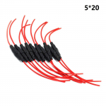 Saugiklio laikiklis 2,4 mm 22AWG laidas 6x30 mm greito veikimo sraigtinis 6x30