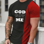 Vyri&scaron;ki mar&scaron;kinėliai su raidžių grafika, 3D spauda, kasdieniai mar&scaron;kinėliai apvaliu kaklu ir trumpomis rankovėmis, didesnio dydžio, vyri&scaron;ki drabužiai, vir&scaron;utiniai drabužiai, lauko gatvės drabužiai S