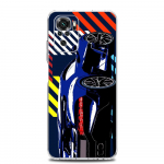Kvadratinis skaidrus telefono dėklas, skirtas Xiaomi Redmi Note 12 11 9S 9 8 10 Pro+ 7 8T 9C 9A 8A K40 žaidimų dangtelis JDM sportinio automobilio lempos lėktuvas Redmi Note 10Pro