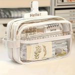 Didelis penalas, ra&scaron;tinės reikmenų krep&scaron;ys, pie&scaron;tukų dėklas, didelės talpos pie&scaron;tukų dėklas, rankinis pie&scaron;tukų dėklas, ra&scaron;tinės reikmenų dėklas, kosmetika, ne&scaron;iojama dovana biurui