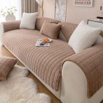 Triu&scaron;io pliu&scaron;inis sofos užvalkalas Storas neslystantis sofos užvalkalas Vienspalvis languotas svetainei Užvalkalas &Scaron;iltas universalus sofos užvalkalas 30x50cm pillowcase