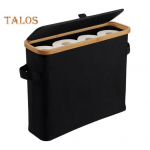 Tualetinio popieriaus laikymo krep&scaron;elis Didelės talpos vandeniui atsparus universalus lengvai montuojamas tualetinio popieriaus laikymo dėklas su dangteliu