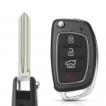 3/4 mygtukų atverčiamas sulankstomas automobilio nuotolinio valdymo pulto dėklas, skirtas HYUN.DAI Mistra Santa Fe Sonata Tucson Accent I30 I40 I45 3 Buttons Trumpet TOY40