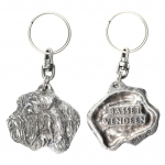 Petit Basset Griffon Vend&eacute;en - Silver-plated dog pendant, handbag decoration, backpack pendant by Art-Dog brand sidabras