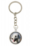 Bedlington Terrier, Rothbury Terrier, Rodbery Terrier - keychain with your photo, key decoration, bag pendant from Art-Dog brand sidabras