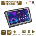 Android Carplay automobilinis radijas, skirtas Skoda Superb 2 B6 2013-2015 Multimedijos grotuvo galvos blokas Stereo GPS navigacija BT WIFI 4+64GB 1+16GB