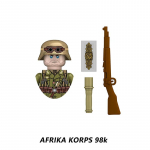Jūrų pėstininkų korpuso armijos karinės figūros Ginklai Statybiniai blokai Vaikų žaislai