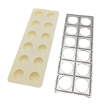 &bdquo;Ravioli Form&ldquo; ypač didelis kvadratinis &bdquo;Ravioli&ldquo; padėklo presas su 12 ertmių makaronų gaminimo rinkinys itali&scaron;kiems &bdquo;raviolio&ldquo; koldūnams &bdquo;Wontons&ldquo;