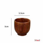 Japanese-style Wooden Cups Sour Date Wood Teacups Insulated Drinking Cups Handy Cups Home Restaurant Potbelly Teacups