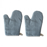 1 Pair Kitchen Mitts Anti Slip Easy to Use Durable Pot Holder Gloves Heat Resistant Oven for mėlyna