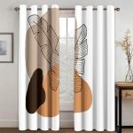 Abstraktus Geometrinis menas Moderni Bohemi&scaron;ka Estetika Elegancija Draperijos Langų Užuolaidos Svetainei Miegamajam Virtuvei 2 Vnt. Dekorui 150W166H(CM)59x65in&Hook