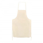 4 tabliers adulte en coton blanc cass&eacute; 90 x 60 cm