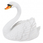 Dervos modeliavimo plūduriuojantis baltos gulbės figūrėlės ornamentas kra&scaron;tovaizdžio kiemo sodo dekoravimui