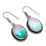 Rainbow Solar Quartz handmade 925 Sterling Silver Jewelry Earring 1.77 W9J82