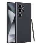 Metali&scaron;kos lako odos S24Ultra telefono dėklas Samsung Galaxy S23 S24 S25 Ultra kietas PC korpusas prabangus odinis apsauginis dangtelis For Galaxy S23 Ultra&Only Case (No Pen)