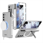 Magsafe magnetinis vyrių ra&scaron;iklio laikiklis stovas dėklas Samsung Galaxy Z Fold 6 5 4 3 su ekrano apsaugine plėvele Dangtelis Fold6 Fold5 For Galaxy Z Fold 5&Only Case (No Pen)